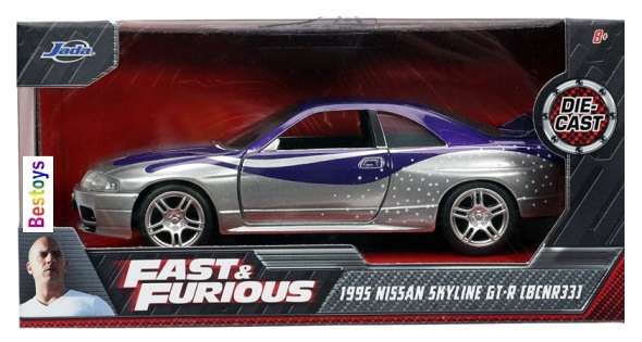 JADA 24037 Nissan Skyline GT-R R33 1995 Fast & Furious  Movie Film TV