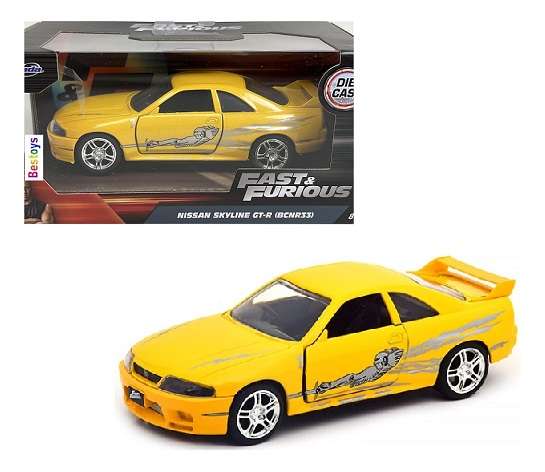 JADA Diecast Model Car Nissan Skyline GT-R R33 Leon Fast & Furious Movie Film TV 1/32 scale
