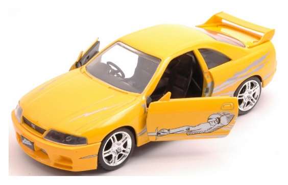 JADA Diecast Model Car Nissan Skyline GT-R R33 Leon Fast & Furious Movie Film TV 1/32 scale