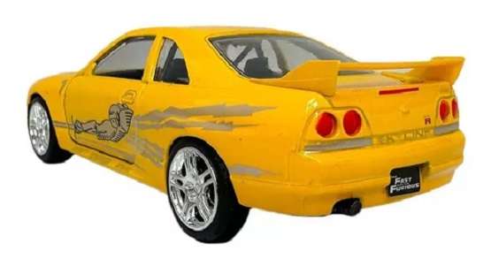 JADA Diecast Model Car Nissan Skyline GT-R R33 Leon Fast & Furious Movie Film TV 1/32 scale