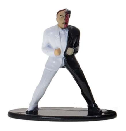 JADA Diecast Model Car 33091 Hollywood Shelby Cobra 427 SC 1965 + Two Face Figurine DC 1/32 scale