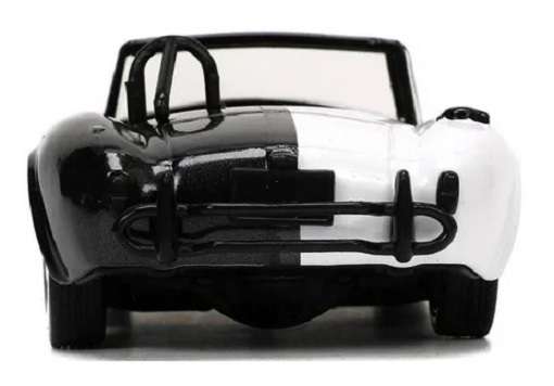 JADA Diecast Model Car 33091 Hollywood Shelby Cobra 427 SC 1965 + Two Face Figurine DC 1/32 scale