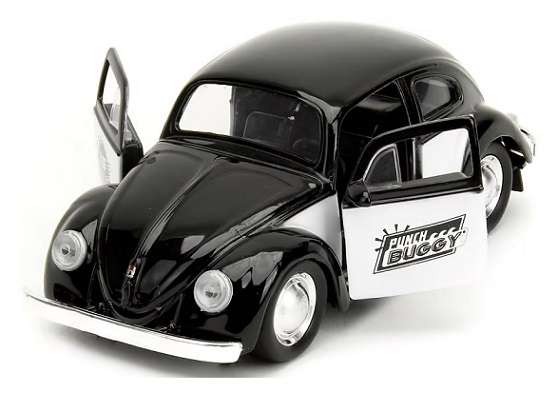 JADA Diecast Model Car 34233 VW Volkswagen Beetle 1959 Punch Buggy + Boxing Gloves Slug Bug 1/32 sca