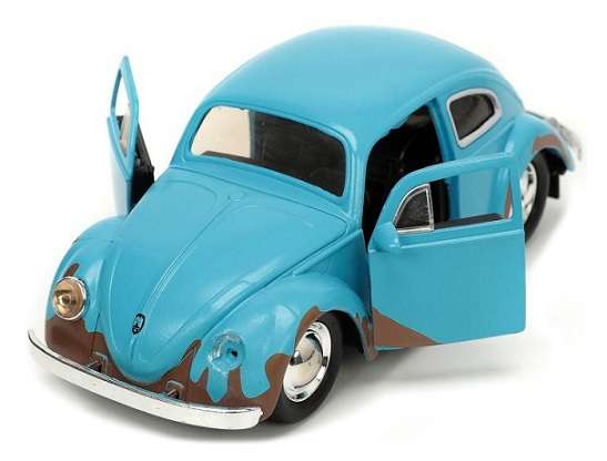 JADA Diecast Model Car 33251 Hollywood VW Volkswagen Beetle + Stitch Figurine Disney 1/32 scale