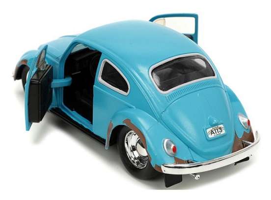 JADA Diecast Model Car 33251 Hollywood VW Volkswagen Beetle + Stitch Figurine Disney 1/32 scale