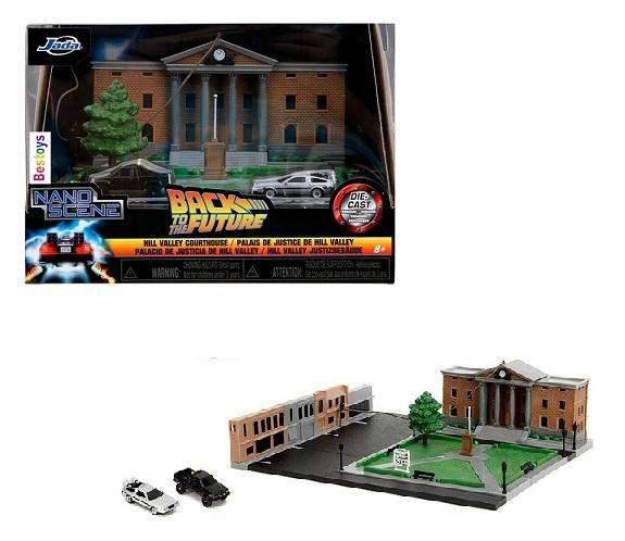 JADA Nano Set 34804 Back To The Future BTTF Hill Valley Courthouse Diorama Movie Film TV