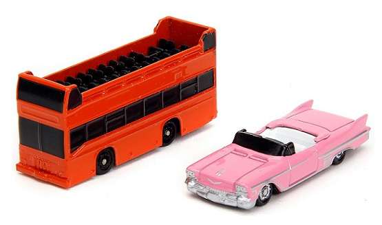 JADA Nano Set 34807 Hollywood 100 Walk of Fame Diorama + 2 diecast models Movie Film TV