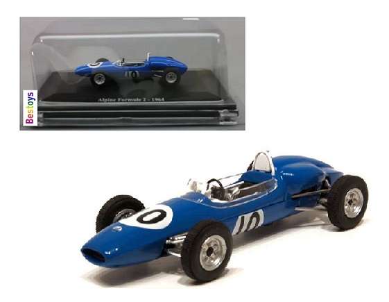 Motorsport Diecast Model Car Collection Alpine Formula 2 1964 No 10 1/43 scale