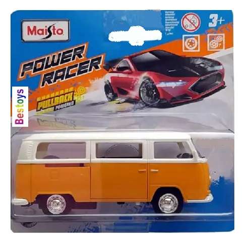Maisto Power Racer VW Volkswagen Kombi T 2 T2 Transporter Bus 1/43 scale