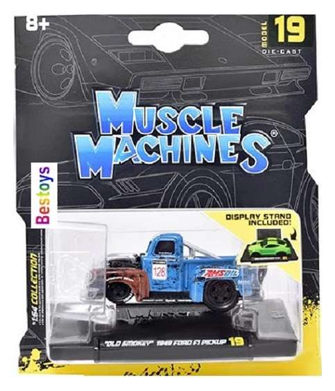 Maisto Muscle Machines Ford F 1 F1 Pickup 1949 "Old Smokey" 1/64 scale