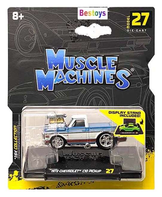 Maisto Muscle Machines Diecast Model Car Chevy Chevrolet C 10 C10 Pickup 1972 1/64 scale