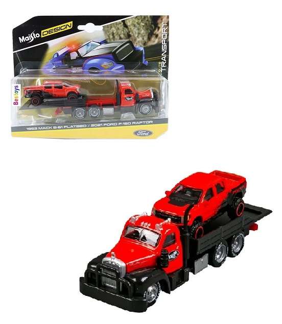 Maisto Elite Transport Mack B 61 B61 Recovery Truck + Ford F 150 F150 Raptor 2021