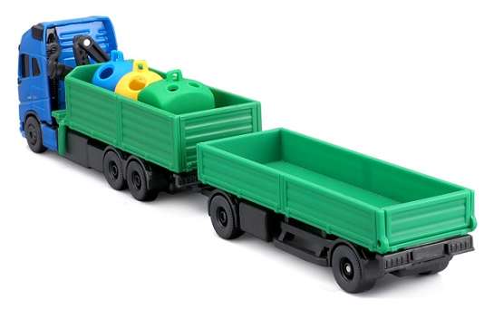 Maisto Mini Work Machines Volvo FH 16 FH16 Truck & Trailer Recycling 1/87 HO railway scale