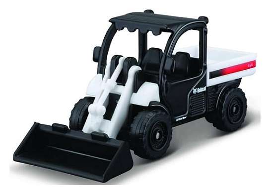 Maisto Mini Work Machines Diecast Model Scania 770 S Truck + lowbed trailer + Bobcat Gator