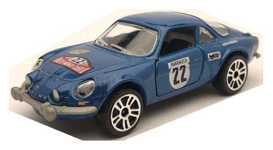 Majorette Diecast Model Car Racing Renault Alpine A 110 A110 No 22 1/64 scale
