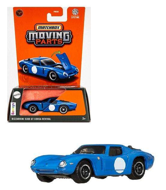 Matchbox Moving Parts 2025 Release D Bizzarrini 5300 GT Corsa Revival