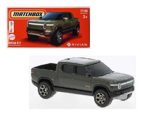 Matchbox Model Car Power Grab 2024 17/100 Rivian R1T Pickup 1/64 scale