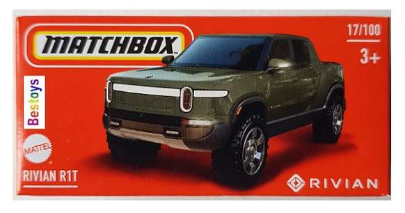 Matchbox Model Car Power Grab 2024 17/100 Rivian R1T Pickup 1/64 scale