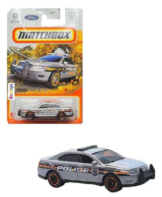 Matchbox Diecast Model Car 2023 23/100 Ford Police Interceptor 70th Anniv No 70 1/64 scale