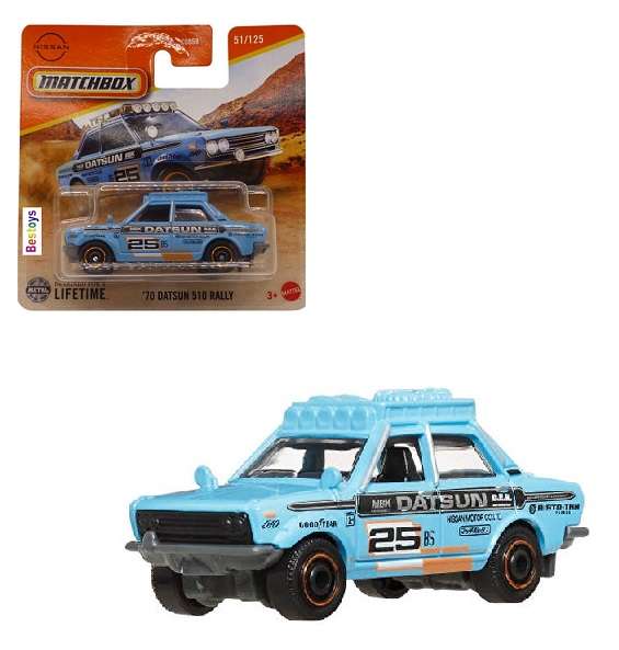 Matchbox 2025 51/125 Datsun 510 Rally 1970 No 25