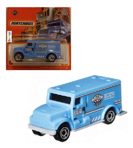 Matchbox Diecast Model Car 2022 80/100 International Armoured Car Truck