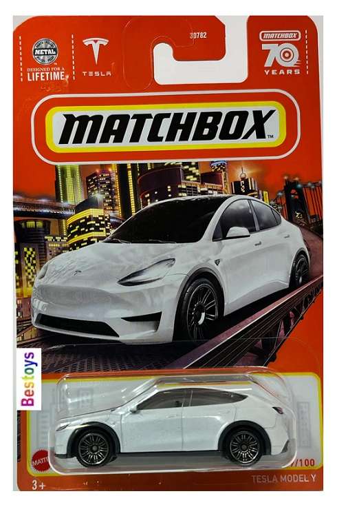 Matchbox 2023 89/100 Tesla Model Y 70th Anniversary 1/64 scale