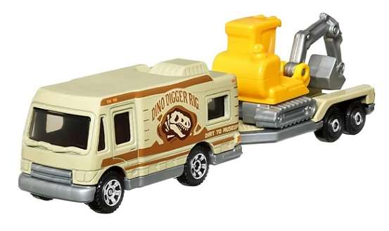 Matchbox Hitch & Haul Set Archaeological Dig Camper Truck + Flatbed Trailer + Dinosaur + Accessories