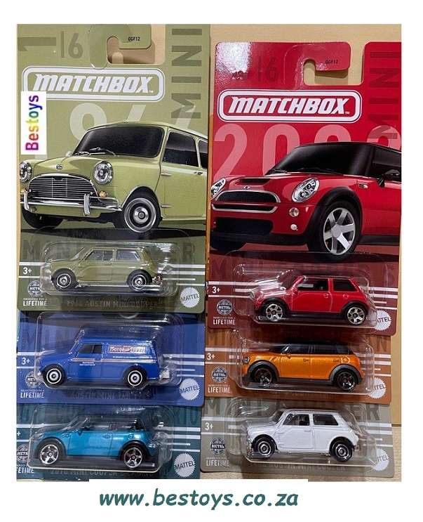 Matchbox Diecast Model Car Mini Series Austin Mini Van 1965 "Motor Spares" 1/64 scale