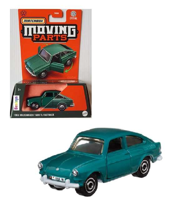 Matchbox Diecast Model Car Moving Parts 2024 VW Volkswagen 1600 TL Fastback 1965 1/64 scale