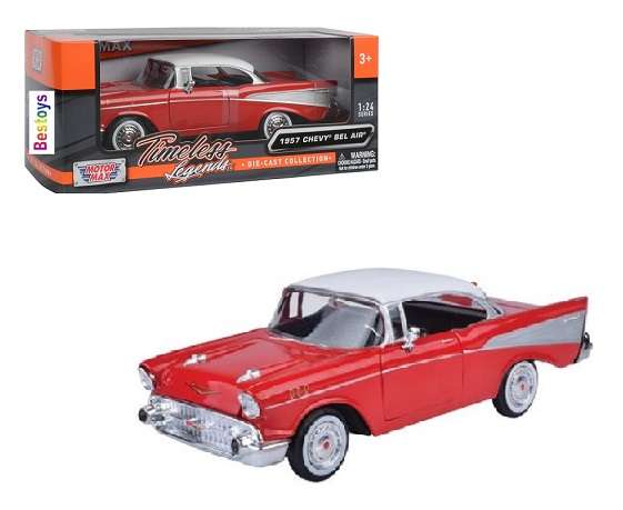 Motormax Motor Max Chevy Chevrolet Bel Air 1957 1/24 scale