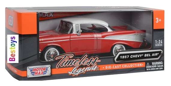 Motormax Motor Max Chevy Chevrolet Bel Air 1957 1/24 scale