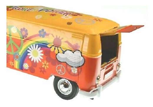 Motormax Motor Max 79558 VW Volkswagen Kombi T 1 T1 Panelvan "Flower Power" 1/24 scale