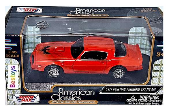 Motormax Motor Max 73415 Pontiac Firebird Trans Am 1977 1/43 scale