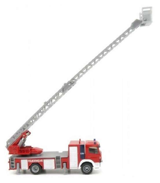 SIKU Diecast Model 1841 Mercedes Benz Extending Ladder Fire Truck Engine 1/87 HO railway scale
