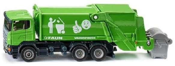Siku Diecast Model 1890 Scania Faun Refuse Rubbish Truck 1/87 HO Railway scale