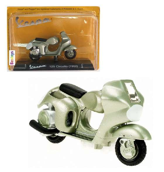 Vespa Piaggio Diecast Model Scooter Collection Vespa 125 Circuito 1950 1/18 scale