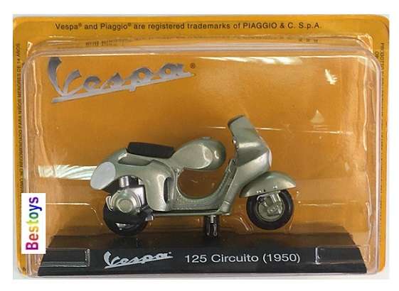 Vespa Piaggio Diecast Model Scooter Collection Vespa 125 Circuito 1950 1/18 scale