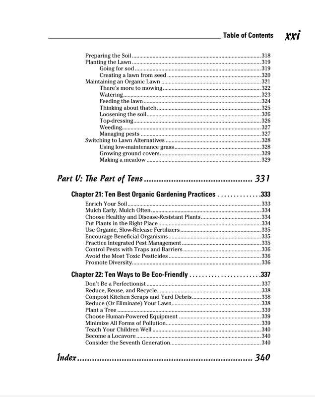 Organic Gardening for Dummies PDF Ebook