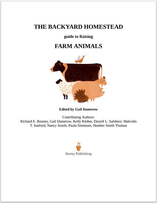 The Backyard Homestead Guide to Raising Farm Animals PDF EBOOK