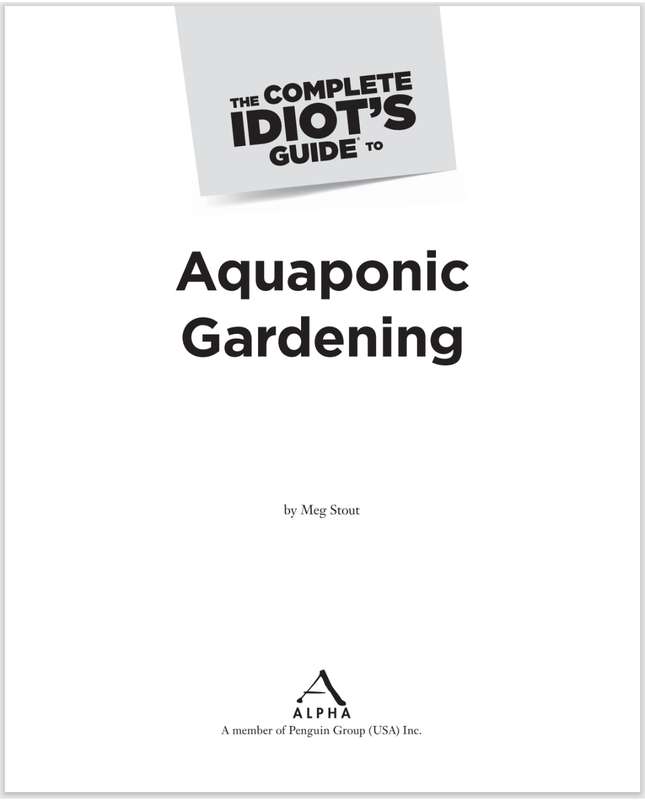 The Complete Idiots Guide to Aquaponic Gardening PDF EBOOK