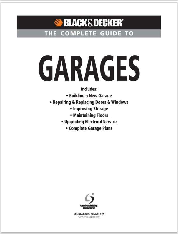 BLACK & DECKER The Complete Guide to Garages PDF EBOOK