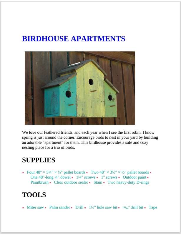 Wood Pallet Projects - DIY Projects for Home, Garden, Holidays and More...   PDF EBOOK
