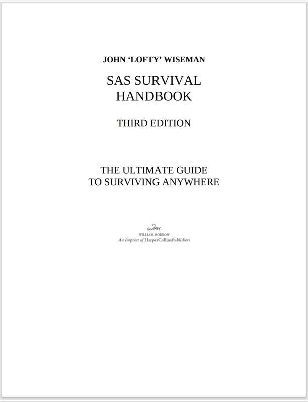 SAS Survival Handbook 3rd EDITION PDF EBOOK