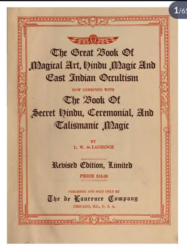 The Great Book of Magical Art, Hindu Magic and East Indian Occultism PDF EBOOK