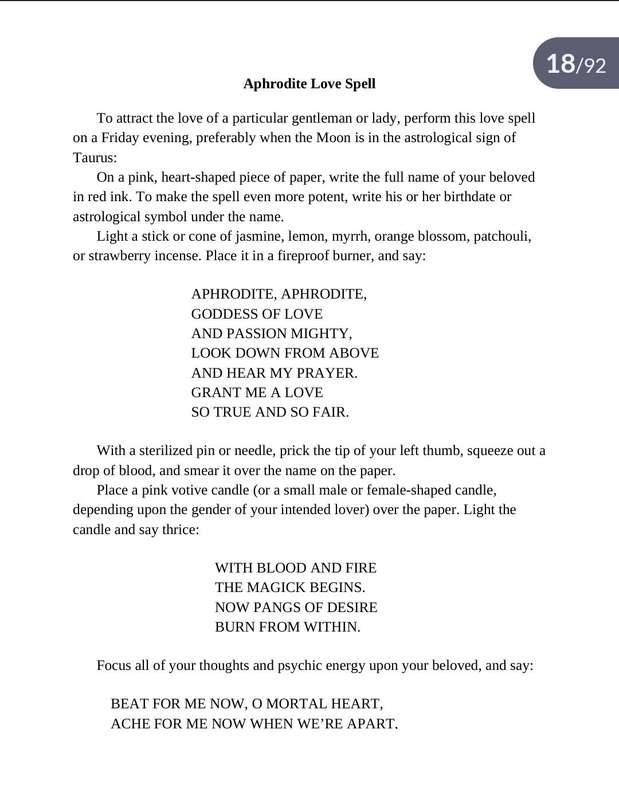 The Wicca Spellbook PDF EBOOK