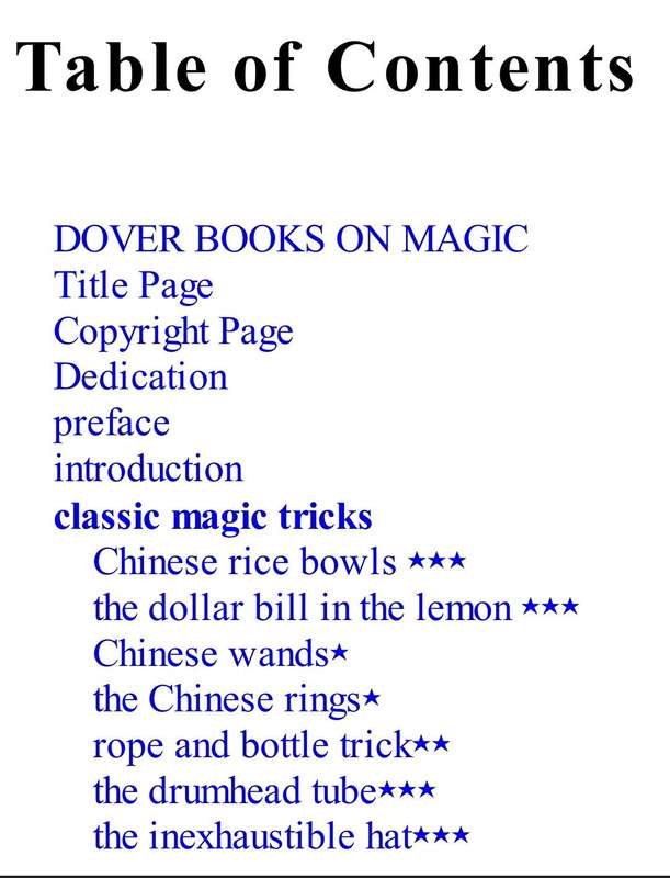 101 Easy-To-Do Magic tricks BIG TEXT PDF EBOOK