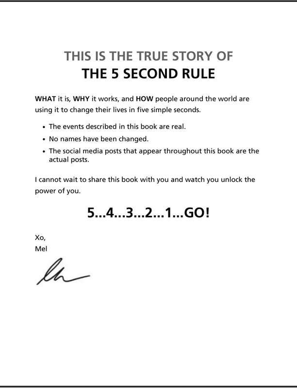 The 5 second Rule PDF EBOOK