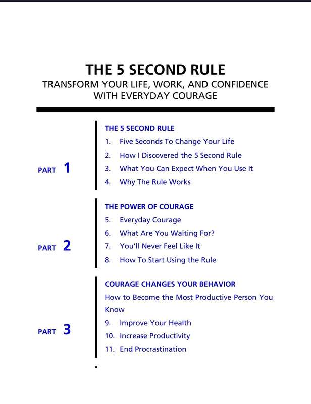 The 5 second Rule PDF EBOOK