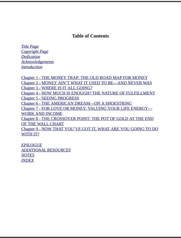 Your Money Your Life PDF EBOOK