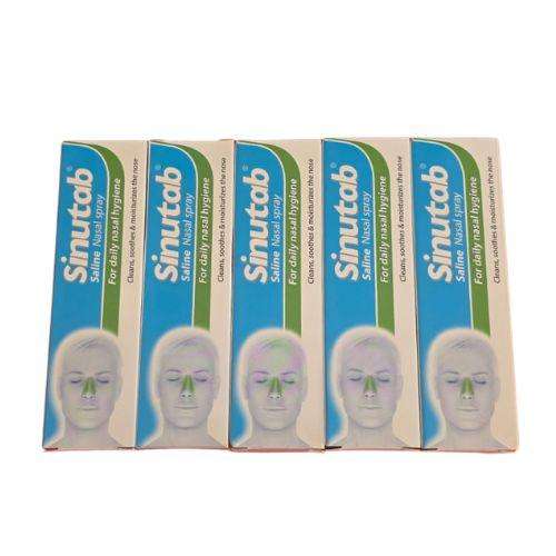 Sinutab Saline Nasal Spray  Pack of 5 (Expired, Still Effective)